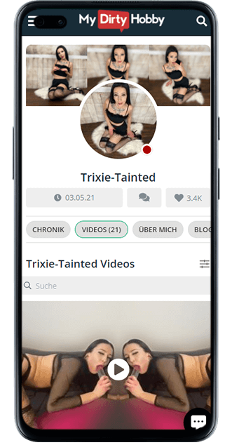 Trixie Tainted bei MyDirtyHobby